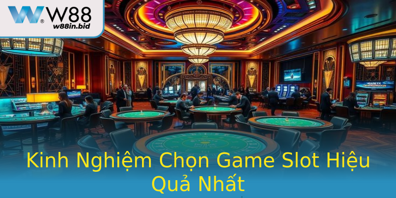 Kinh Nghiệm Chọn Game Slot Hiệu Quả Nhất